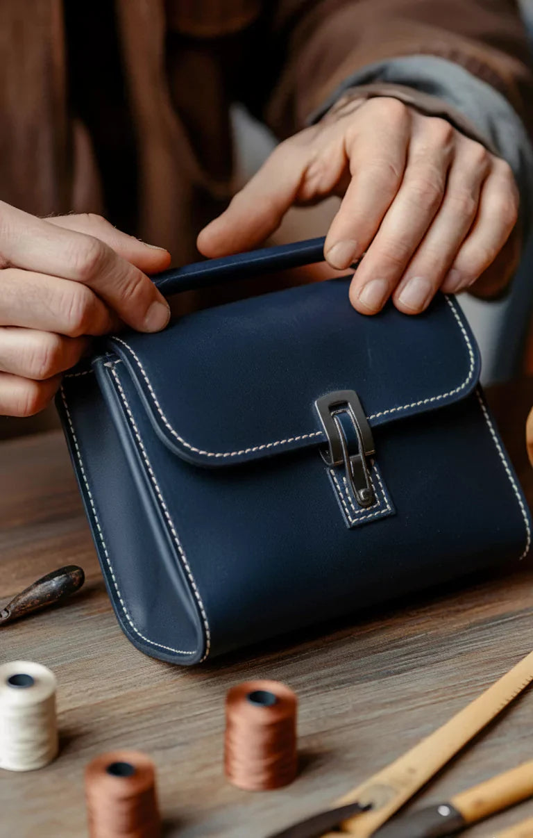 Caring for a leather men's bag